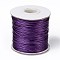 Waxed Polyester Cord, Bead Cord, Blue Violet, 0.5mm, about 169.51~174.98 Yards(155~160m)/Roll