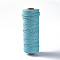Cotton String Threads, Macrame Cord, Decorative String Threads, for DIY Crafts, Gift Wrapping and Jewelry Making, Deep Sky Blue, 3mm, about 54.68 yards(50m)/roll