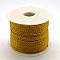 Nylon Braided Cord, Dark Goldenrod, 1.0mm, about 49.21 yards(45m)/roll