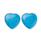 Synthetic Turquoise Cabochons, Dyed, Heart, Deep Sky Blue, 29~30x29~30x6~8mm