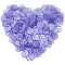 200Pcs Plastic Sheets, Flat Round, Medium Purple, 18.5x1.5mm
