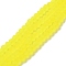 Transparent Glass Beads Strands, Faceted, Frosted, Rondelle, Yellow, 4mm, Hole: 0.8~1mm, about 105~110pcs/strand, 38~39cm