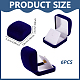 Flocking Badge Storage Boxes&nbsp;CON-WH0816-028-2