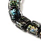 Handmade Dichroic Foil Glass Beads Strands&nbsp;DICH-U001-07H-3