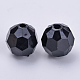 アクリルビーズ  多面カット  ラウンド  ブラック  8x7mm  穴：1.5mm  約1810個/500g&nbsp;TACR-Q257-8mm-V72-2