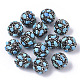 Polymer Clay Rhinestone Beads&nbsp;RB-S055-24C-1
