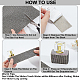 ラインストーンステッカー  長方形  ジェット  240x200x1.7mm&nbsp;DIY-WH20048-003I-5