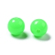 蛍光アクリルビーズ  ラウンド  ライム  8mm  穴：1.5mm  約1700個/500g&nbsp;MACR-R517-8mm-07-1
