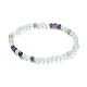 Natural Fluorite Beaded Stretch Bracelets&nbsp;BJEW-A117-A-38-5