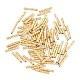 真鍮の質感のあるチューブビーズ  18KGP本金メッキ  10x1.5mm  穴：1mm&nbsp;KK-H250-01A-G-1