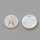 Freshwater Shell Pendants&nbsp;SHEL-Q010-001G-2