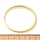 イオンプレーティング（IP）304ステンレススチールバングル  18KGP本金メッキ  50x59mm  4mm&nbsp;BJEW-E277-42A-G-3