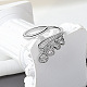 Brass Micro Pave Clear Cubic Zirconia Cuff Rings&nbsp;FS-WG905BE-01-2