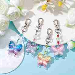 4Pcs Acrylic Butterfly Pendants Decorations&nbsp;HJEW-JM01595