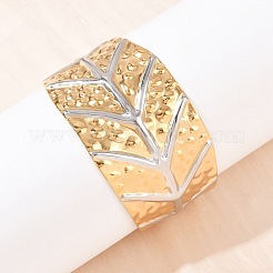 304 Stainless Steel Cuff Bangles for Women&nbsp;BJEW-G757-01GP
