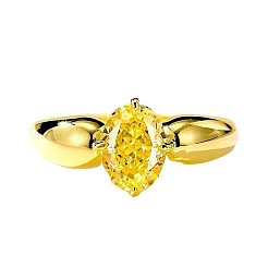 Brass with Cubic Zirconia Finger Rings for Women&nbsp;FS-WG7ACD5-01