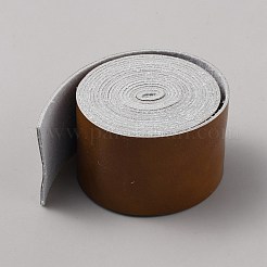 平らな模造革コード  サドルブラウン  50x2mm  約2.52ヤード（2.3m）/ロール&nbsp;AJEW-WH20005-16G-02
