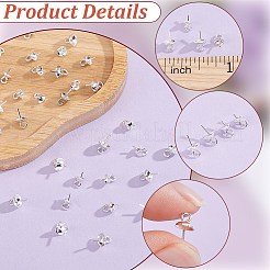 40Pcs 4 Styles 304 Stainless Steel Cup Pearl Peg Bails Pin Pendants&nbsp;STAS-BBC0010-18