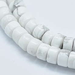 天然石ハウライトビーズ連売り  フラットラウンド/ディスク  3.8~4.2x2~4.5mm  穴：0.8~1mm  約152~180個/連  15.1~15.5インチ（38.5~39.5cm）&nbsp;G-F631-A03