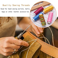 12Rolls 12 Colors Waxed Polyester Cord&nbsp;YC-SZ0001-03A