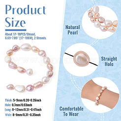 2 Strands Natural Cultured Freshwater Pearl Beads Strands&nbsp;PEAR-TA0001-31