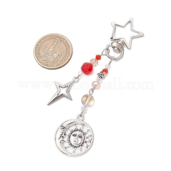 Glass Bead & Alloy Pendant Decorations&nbsp;HJEW-JM03016-03