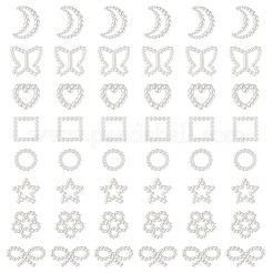 80Pcs 8 Styles Resin Imitation Pearl Cabochons&nbsp;RESI-TA0003-88