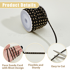 3 Rolls 3 Colors Faux Suede Cord&nbsp;LW-HS0001-01C