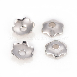 6-Petal Iron Bead Caps&nbsp;IFIN-F152-02P