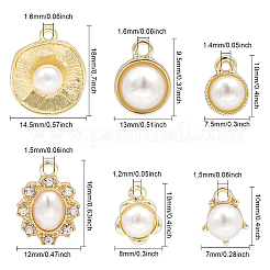 12Pcs 6 Style Alloy Stud Earring Findings&nbsp;EJEW-CA0001-06