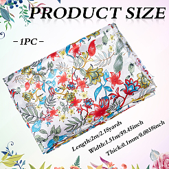 Flower Polyester Fabric&nbsp;AJEW-WH0766-35B