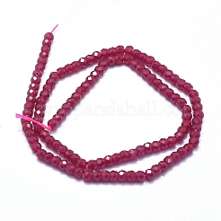 Lab Grown Red Corundum Beads Strands&nbsp;G-D0013-64-1