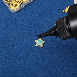36個 3スタイル 亜鉛合金ペンダント カボションセッティング エナメル用  ゴールドカラー  混合図形  17~19.5x12~15x1.5mm  穴：1.5~2mm  12個/スタイル&nbsp;FIND-CA0011-25