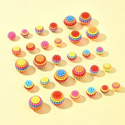 60Pcs 3 Styles ABS Plastic Beads&nbsp;KY-FS0001-30