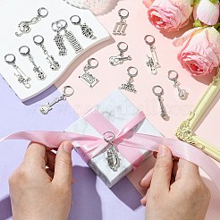 62Pcs 31 Style Alloy Locking Stitch Markers&nbsp;HJEW-CJ00058
