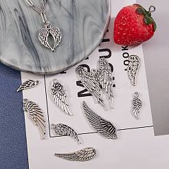 100Pcs 10 Style Tibetan Style Zinc Alloy Pendants&nbsp;TIBEP-SZ0001-06