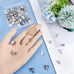 60Pcs 3 Style 304 Stainless Steel Stud Earring Findings&nbsp;STAS-SP0001-57