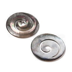 Natural Black Lip Shell Cabochons&nbsp;SSHEL-I026-18