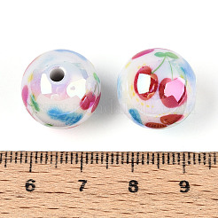 Printed Opaque Acrylic Beads&nbsp;X1-MACR-T048-04C