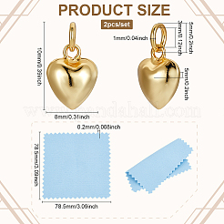 2Pcs 925 Sterling Silver Pendants&nbsp;STER-BC0002-83A-G