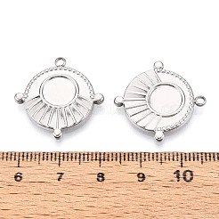304 Stainless Steel Pendant Cabochon Settings&nbsp;LS-STAS-T065-93P