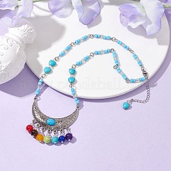 Gemstone Pendant Necklaces&nbsp;NJEW-MZ00032