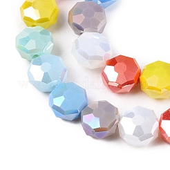 Electroplate Glass Beads Strands&nbsp;GLAA-T023-A25-01