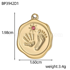 304 Stainless Steel Pendants&nbsp;STAS-OY012-67G