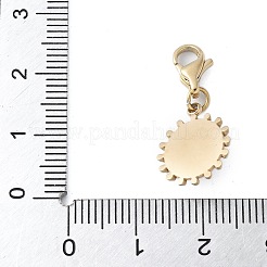304 Stainless Steel Oval Pendant Decoration&nbsp;STAS-S165-04A-G