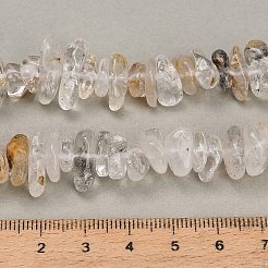 天然ハーキマーダイヤモンドビーズ連売り  チップ  8~18.5x6.5~10x1.5~7mm  穴：0.7~1mm  約96~130個/連  15.94''（40.5センチメートル）&nbsp;GG-CBAC61B-C08-01