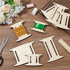 合板布ストリップシャフト2セット  ボビンワインダー  湯通しアーモンド  60~130x90~140x2mm&nbsp;DIY-BC0015-14
