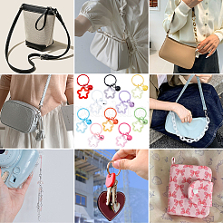 20Pcs 10 Styles Zinc Alloy Keychains&nbsp;KEYC-BBC0001-17