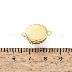 真鍮製赤瑪瑙マグネット留め具  カドミウムフリー＆ニッケルフリー＆鉛フリー  卵形  18KGP本金メッキ  19.5x12x11.5mm  穴：1.5mm&nbsp;KK-C066-15G