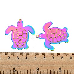 Ion Plating(IP) 304 Stainless Steel Etched Metal Embellishments Pendants&nbsp;STAS-G328-05F-RC